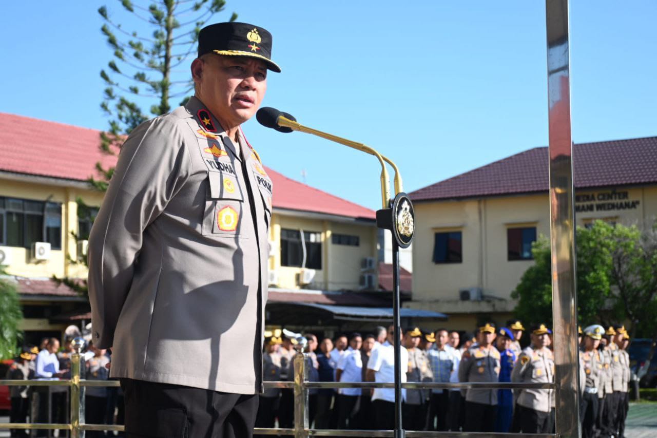 APEL PAGI PIMPINAN WAKAPOLDA KALSEL